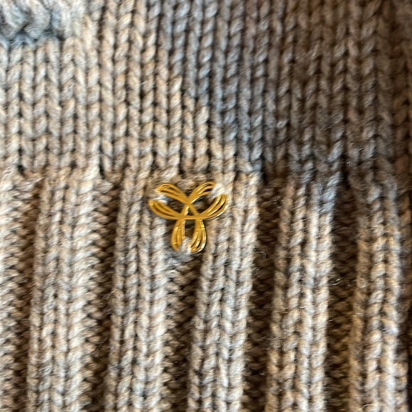 TNA Sea To Sky Wool Shawl Neck Sweater Medium - Picture 4 of 5